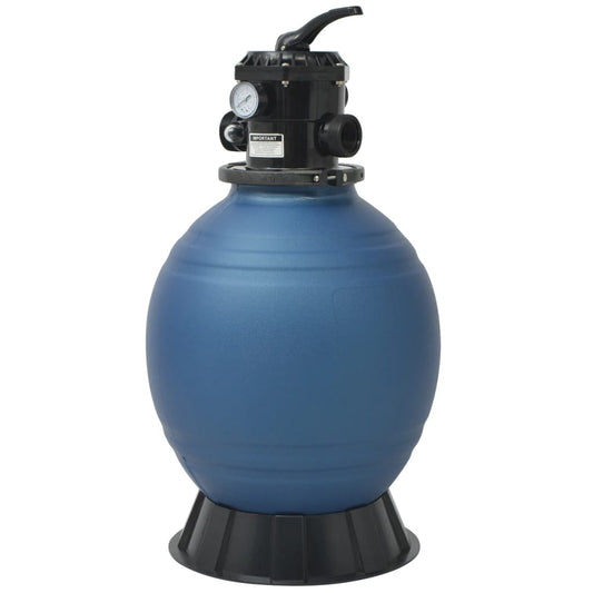 Pool Sand Filter with 6 Position Valve Blue 460 mm Pool Sand Filter with 6 Position Valve Blue 460 mm