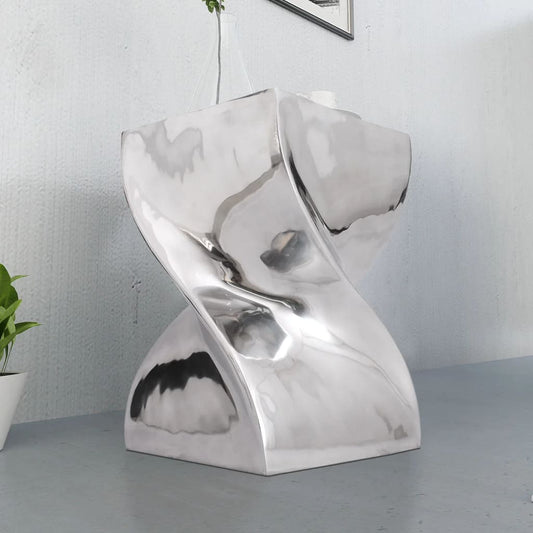 Stool | Silver | Aluminium | Compact | Lightweight | Side Table | Square Stool | Silver | Aluminium | Compact | Lightweight | Side Table | Square