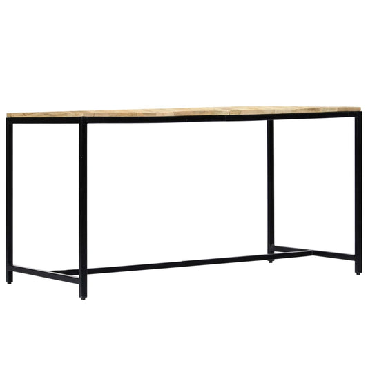 Dining Table 140x70x75 cm Solid Rough Mango Wood Dining Table 140x70x75 cm Solid Rough Mango Wood
