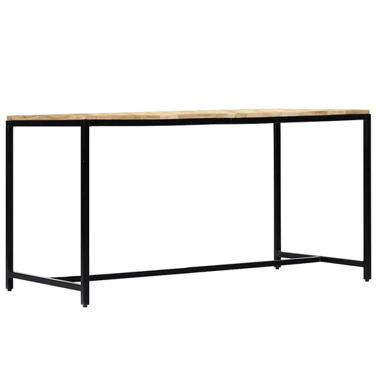 247811 vidaXL Dining Table 140x70x75 cm Solid Rough Mango Wood 247811 vidaXL Dining Table 140x70x75 cm Solid Rough Mango Wood