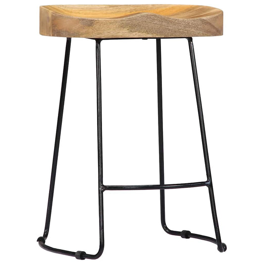 Gavin Bar Stools 2 pcs Solid Mango Wood Gavin Bar Stools 2 pcs Solid Mango Wood