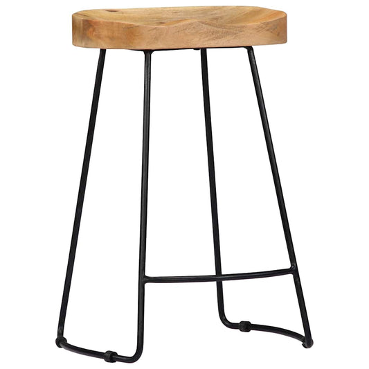 Gavin Bar Stools 2 pcs Solid Mango Wood Gavin Bar Stools 2 pcs Solid Mango Wood