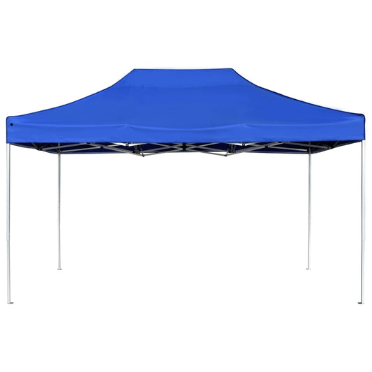 Professional Folding Party Tent Aluminium 4.5x3 m Blue Professional Folding Party Tent Aluminium 4.5x3 m Blue