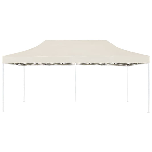 Professional Folding Party Tent Aluminium 6x3 m Cream Professional Folding Party Tent Aluminium 6x3 m Cream