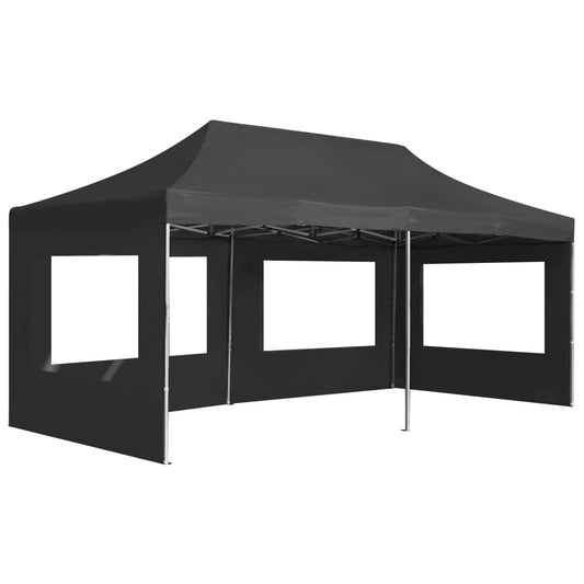 Professional Folding Party Tent with Walls Aluminium 6x3 m Anthracite Professional Folding Party Tent with Walls Aluminium 6x3 m Anthracite