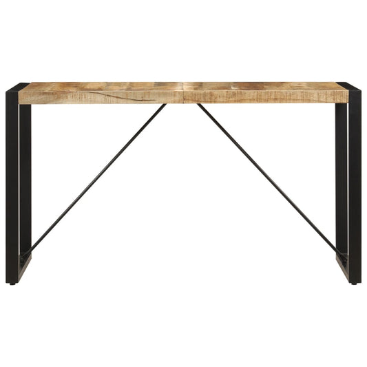 Dining Table | Brown and black | Solid mango wood, powder-coated steel Dining Table | Brown and black | Solid mango wood, powder-coated steel