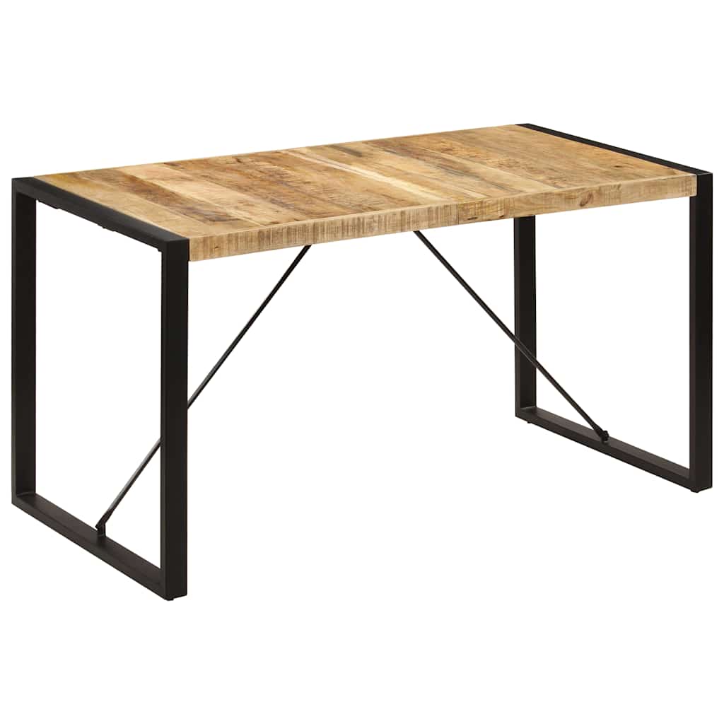 247420 vidaXL Dining Table 140x70x75 cm Solid Mango Wood