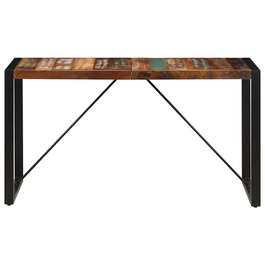 Dining Table | Multicolour | Solid reclaimed wood and powder-coated steel Dining Table | Multicolour | Solid reclaimed wood and powder-coated steel