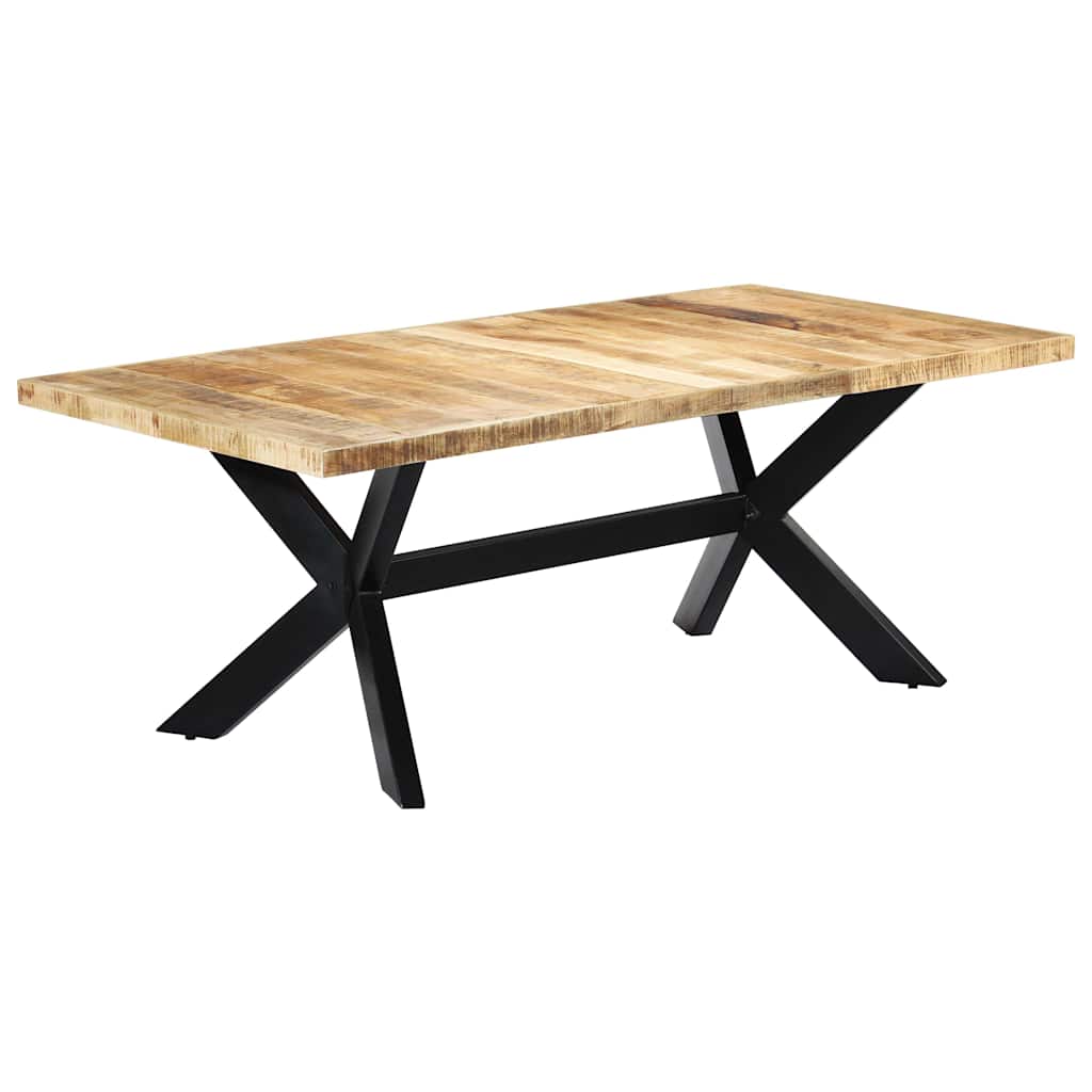 247427 vidaXL Dining Table 200x100x75 cm Solid Mango Wood