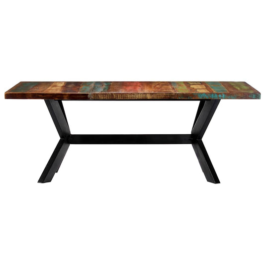 247429 vidaXL Dining Table 200x100x75 cm Solid Reclaimed Wood 247429 vidaXL Dining Table 200x100x75 cm Solid Reclaimed Wood