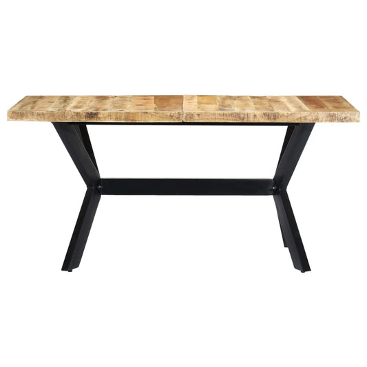 Dining Table | Natural Wooden | Solid rough mango wood | 160 x 80 x 75 cm Dining Table | Natural Wooden | Solid rough mango wood | 160 x 80 x 75 cm