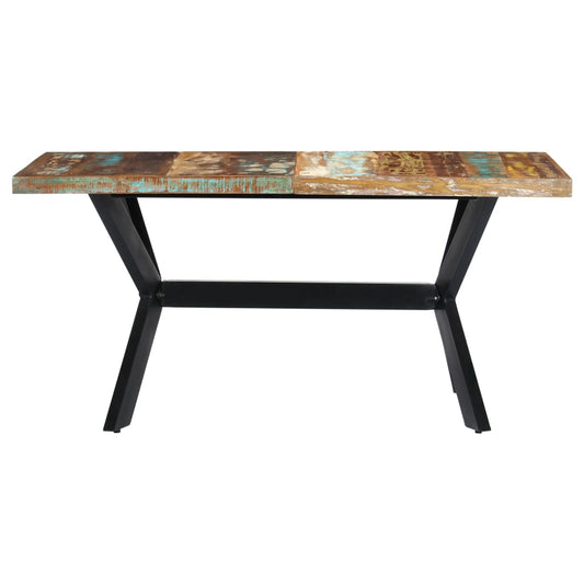 Dining Table 160x80x75 cm Solid Reclaimed Wood Dining Table 160x80x75 cm Solid Reclaimed Wood