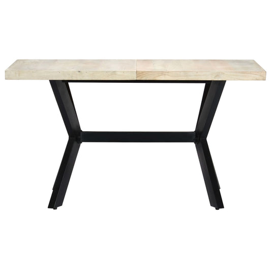 Dining Table 140x70x75 cm Solid Bleached Mango Wood Dining Table 140x70x75 cm Solid Bleached Mango Wood
