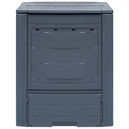Garden Composter Grey 60x60x73 cm 260 L Garden Composter Grey 60x60x73 cm 260 L