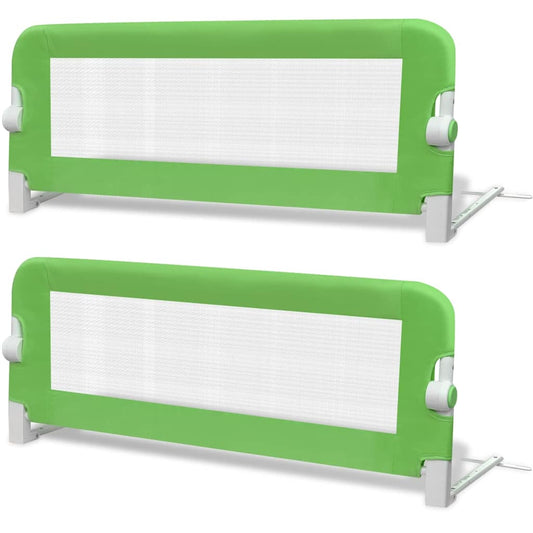 Toddler Safety Bed Rail 2 pcs Green 102x42 cm Toddler Safety Bed Rail 2 pcs Green 102x42 cm