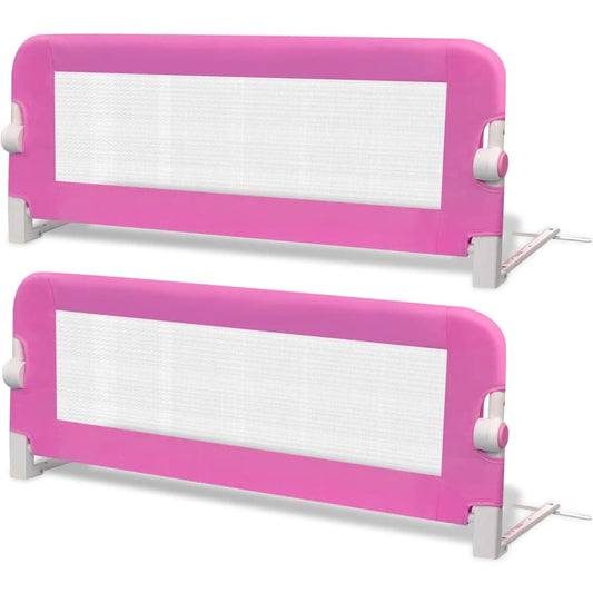 Toddler Safety Bed Rail 2 pcs Pink 102x42 cm Toddler Safety Bed Rail 2 pcs Pink 102x42 cm
