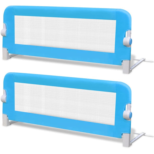 Toddler Safety Bed Rail 2 pcs Blue 102x42 cm Toddler Safety Bed Rail 2 pcs Blue 102x42 cm