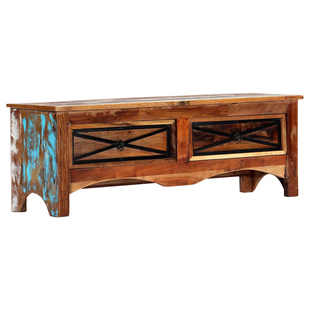 247855 vidaXL TV Cabinet 120x30x40 cm Solid Reclaimed Wood