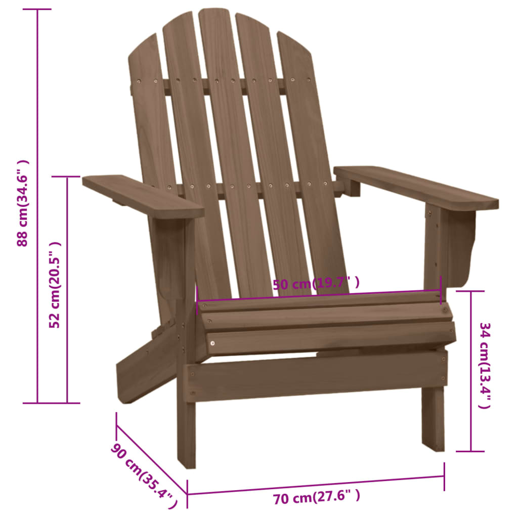 Garden Chair | Brown | Hardwood | Medium | Durable | Vintage
