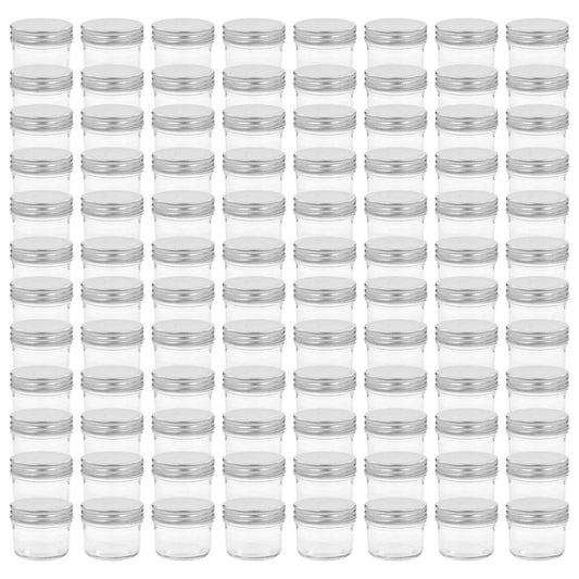 50794 vidaXL Glass Jam Jars with Silver Lids 96 pcs 110 ml 50794 vidaXL Glass Jam Jars with Silver Lids 96 pcs 110 ml