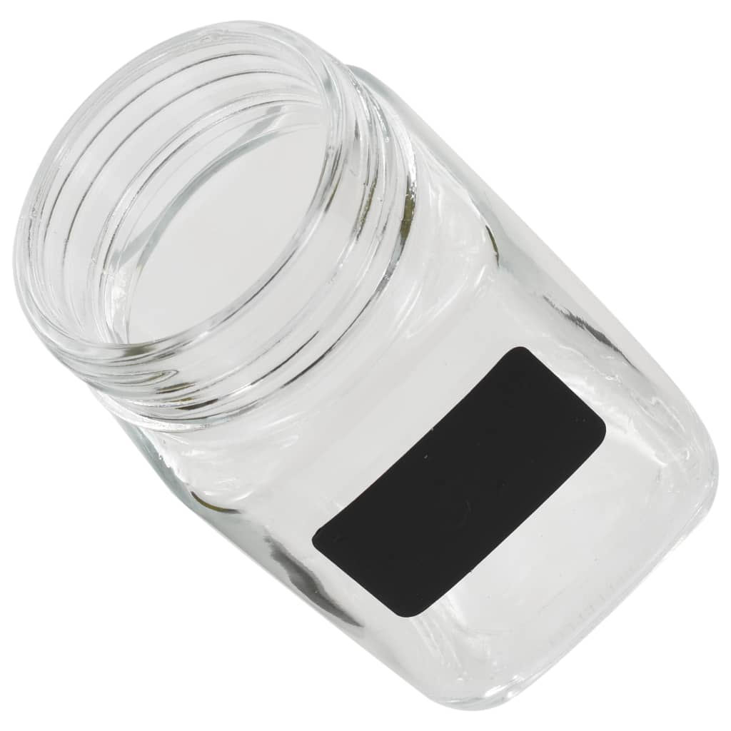 50856 vidaXL Storage Jars with Sticker 24 pcs 300 ml