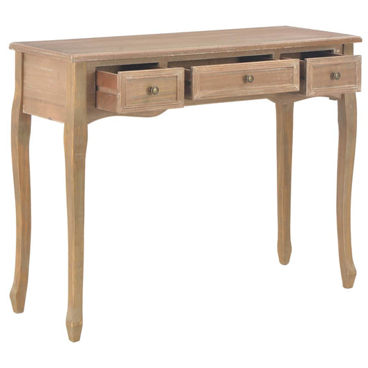 280047 vidaXL Dressing Console Table with 3 Drawers Brown 280047 vidaXL Dressing Console Table with 3 Drawers Brown