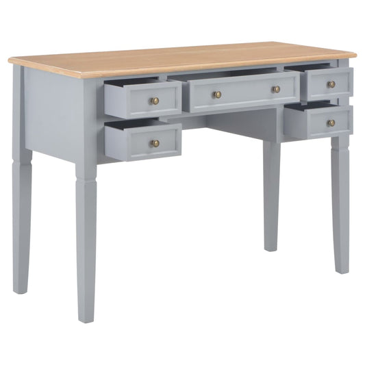 280070 vidaXL Writing Desk Grey 109,5x45x77,5 cm Wood 280070 vidaXL Writing Desk Grey 109,5x45x77,5 cm Wood