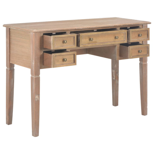 Writing Desk Brown 109.5x45x77.5 cm Wood Writing Desk Brown 109.5x45x77.5 cm Wood