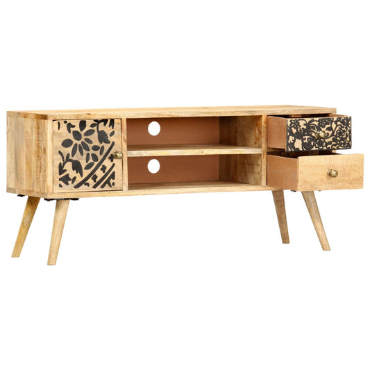 TV Cabinet 100x30x45 cm Solid Mango Wood TV Cabinet 100x30x45 cm Solid Mango Wood
