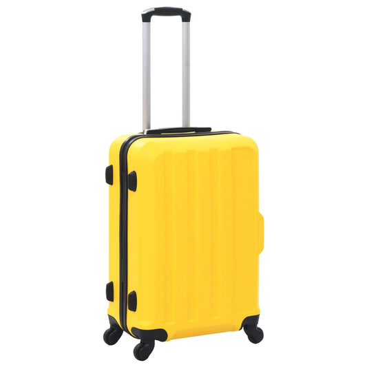 Hardcase Trolley Set 3 pcs Yellow ABS Hardcase Trolley Set 3 pcs Yellow ABS