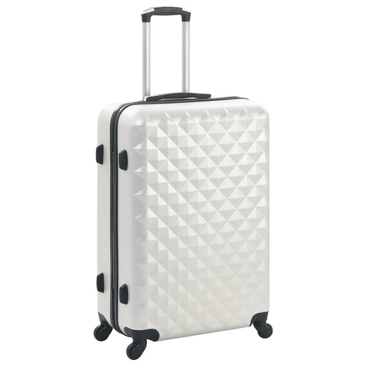 91887 vidaXL Hardcase Trolley Set 3 pcs Bright Silver ABS 91887 vidaXL Hardcase Trolley Set 3 pcs Bright Silver ABS