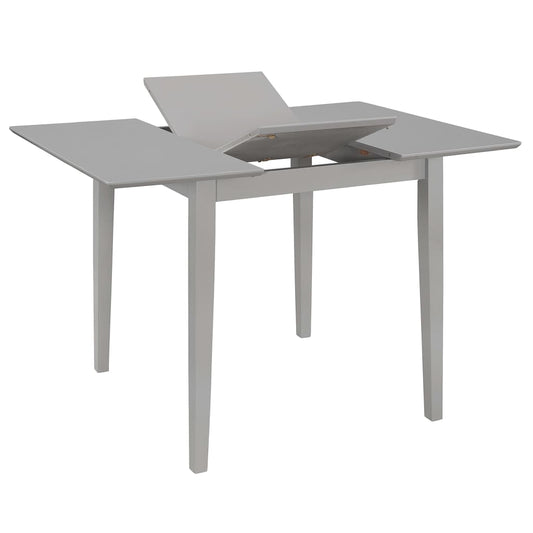 Extendable Dining Table Grey (80-120)x80x74 cm MDF Extendable Dining Table Grey (80-120)x80x74 cm MDF