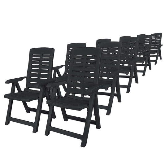 Outdoor Dining Set | Anthracite | Plastic | Foldable | Outdoor Dining Set Outdoor Dining Set | Anthracite | Plastic | Foldable | Outdoor Dining Set