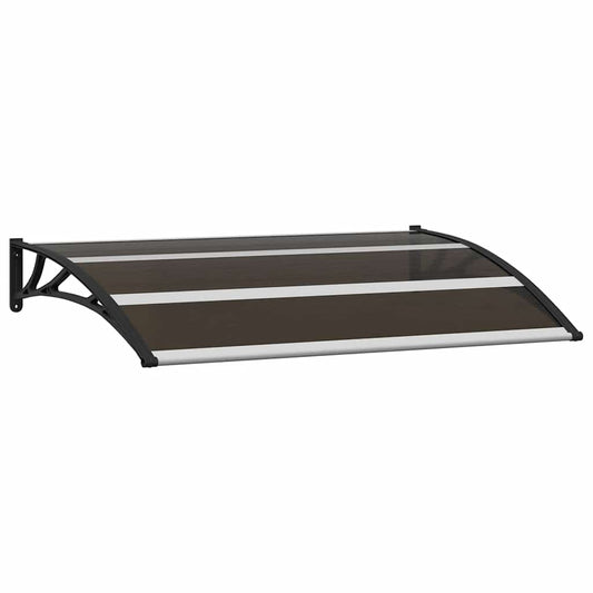 Door Canopy Black 120x75 cm PC Door Canopy Black 120x75 cm PC