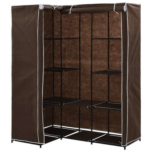 Corner Wardrobe Brown 130x87x169 cm Corner Wardrobe Brown 130x87x169 cm