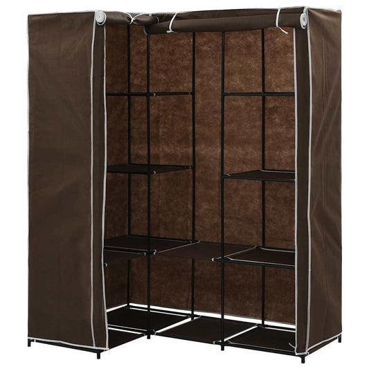 282450 vidaXL Corner Wardrobe Brown 130x87x169 cm 282450 vidaXL Corner Wardrobe Brown 130x87x169 cm