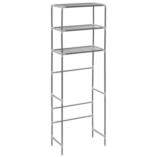 3-Tier Storage Rack over Toilet Silver 53x28x169 cm 3-Tier Storage Rack over Toilet Silver 53x28x169 cm