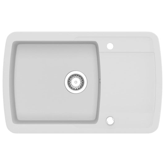 Granite Kitchen Sink Single Basin White Granite Kitchen Sink Single Basin White