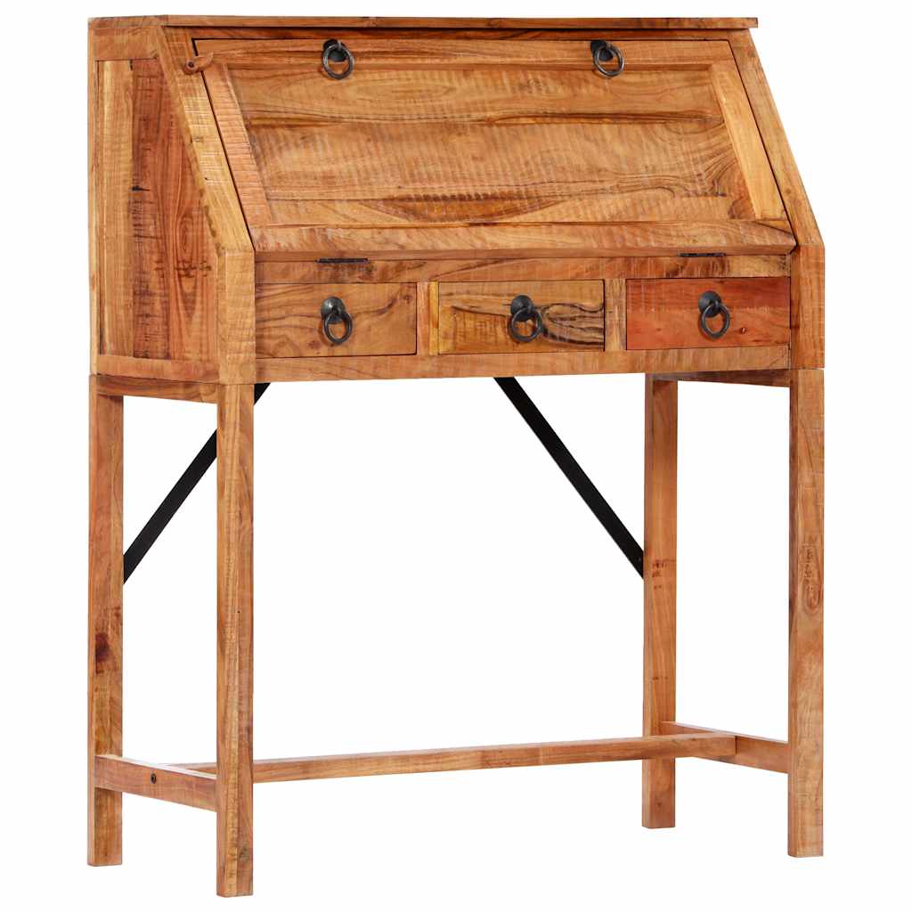 248098 vidaXL Writing Desk 90x40x107cm Solid Acacia Wood