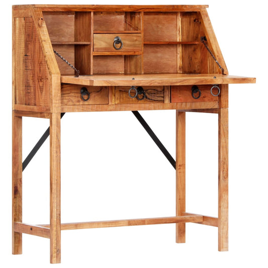 Writing Desk | Brown | Solid Acacia wood | Medium | Desk | Rectangular Writing Desk | Brown | Solid Acacia wood | Medium | Desk | Rectangular