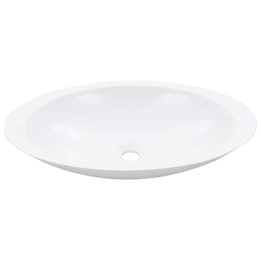 Wash Basin 59.3x35.1x10.7 cm Mineral Cast/Marble Cast White Wash Basin 59.3x35.1x10.7 cm Mineral Cast/Marble Cast White