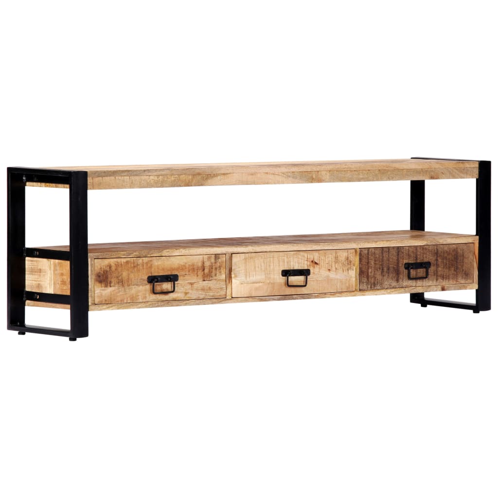 247906 vidaXL TV Cabinet 150x30x45 cm Solid Mango Wood