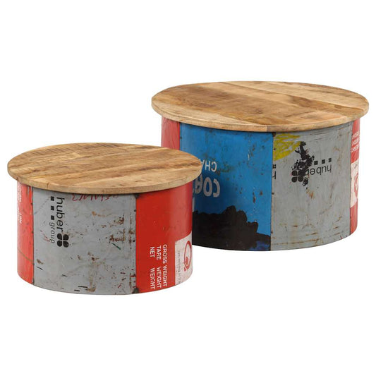247576 vidaXL Coffee Tables 2 pcs Solid Mango Wood 247576 vidaXL Coffee Tables 2 pcs Solid Mango Wood