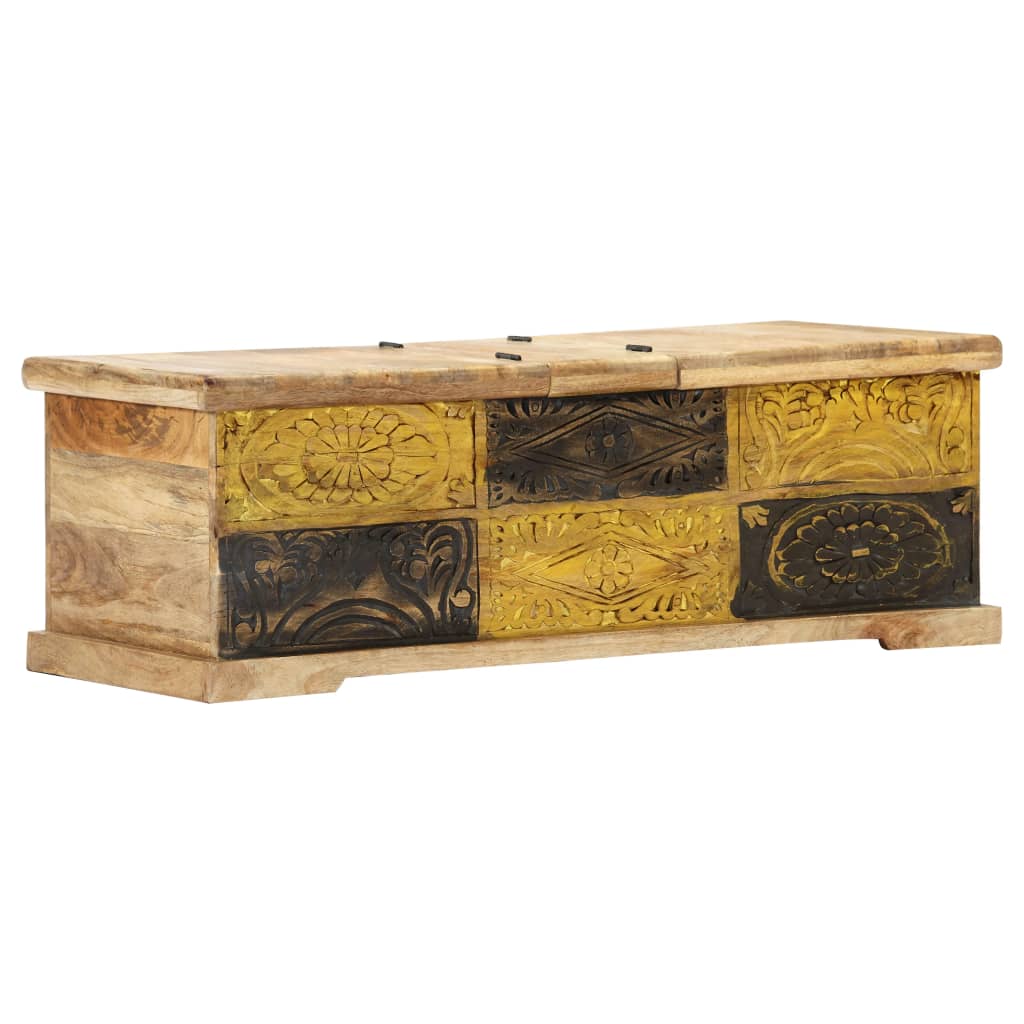 247881 vidaXL Coffee Table 100x50x35 cm Solid Mango Wood