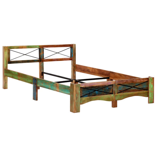 Bed Frame without Mattress Solid Reclaimed Wood 140x200 cm Bed Frame without Mattress Solid Reclaimed Wood 140x200 cm