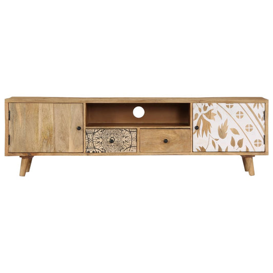 TV Cabinet 140x30x40 cm Solid Mango Wood TV Cabinet 140x30x40 cm Solid Mango Wood