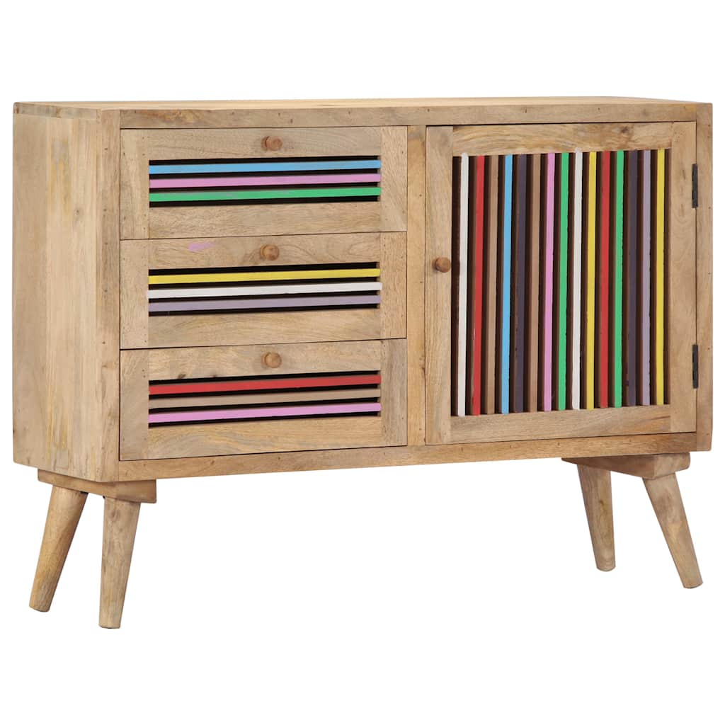 249866 vidaXL Sideboard 100x30x75 cm Solid Mango Wood