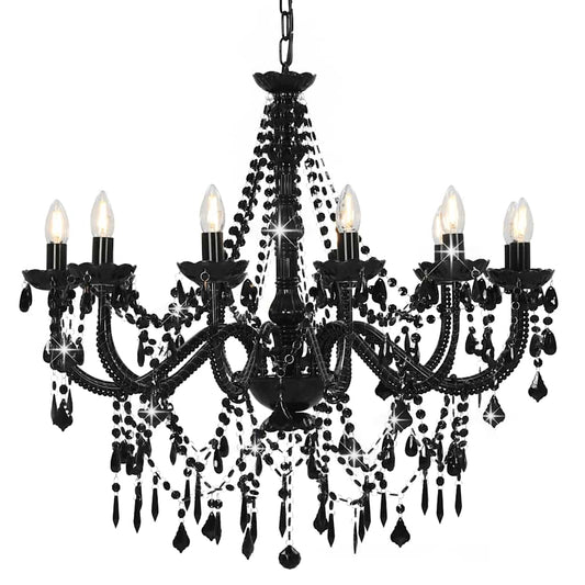 Chandelier | Black | Metal frame, acrylic beads | Extravagant Chandelier | Black | Metal frame, acrylic beads | Extravagant