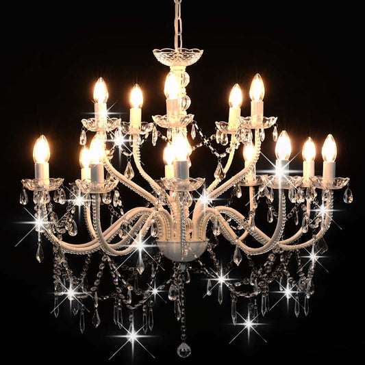 281612 vidaXL Chandelier 2-layer White 15 x E14 Bulbs 281612 vidaXL Chandelier 2-layer White 15 x E14 Bulbs