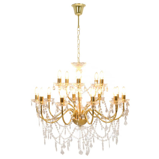 Chandelier | Gold, Transparent | Metal, Acrylic | Medium | Chandelier Chandelier | Gold, Transparent | Metal, Acrylic | Medium | Chandelier